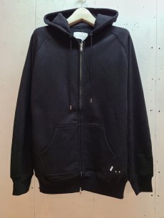 画像1: SUGARHILL(シュガーヒル) ZIP-UP RAW EDGE HOODIE  21AWSW01 (BLK) (1)