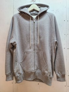 画像1: SUGARHILL(シュガーヒル) ZIP-UP RAW EDGE HOODIE  21AWSW01(GRY) (1)