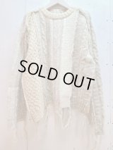 SUGARHILL(シュガーヒル) CABLE BUG KNIT 21AWKN01(WHT)