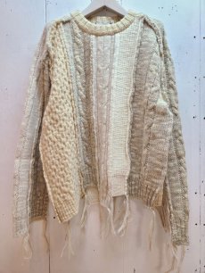 画像1: SUGARHILL(シュガーヒル) CABLE BUG KNIT 21AWKN01(WHT) (1)