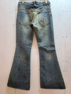 画像2: SUGARHILL(シュガーヒル) OILED FADE BELL BOTTOM DENIM PANTS  21AWPT06  (2)