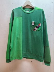 画像2: Takaya Hioki (タカヤヒオキ) old stussy remake L/S "REBEL ELEMENTS EXCLUSIVE GREEN"A (2)