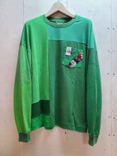 画像2: Takaya Hioki (タカヤヒオキ) old stussy remake L/S "REBEL ELEMENTS EXCLUSIVE GREEN"D (2)