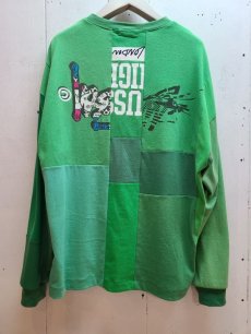 画像1: Takaya Hioki (タカヤヒオキ) old stussy remake L/S "REBEL ELEMENTS EXCLUSIVE GREEN"C (1)