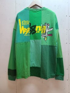 画像1: Takaya Hioki (タカヤヒオキ) old stussy remake L/S "REBEL ELEMENTS EXCLUSIVE GREEN"D (1)