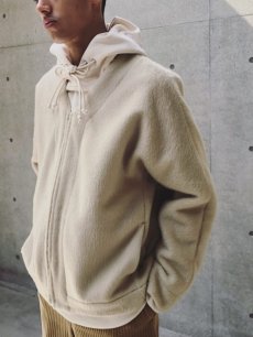 画像7: KIIT(キート) W/AC SHAGGY PILE ZIPUP COLLARLESS BLOUSON KIL-T59-801 (7)