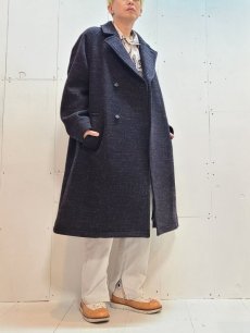 画像5: KIIT(キート) SUPER 100'S DOUBLE FACE MELANGE MELTON  BALCOLLAR COAT KIL-C97-101 (5)