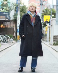 画像6: KIIT(キート) SUPER 100'S DOUBLE FACE MELANGE MELTON  BALCOLLAR COAT KIL-C97-101 (6)