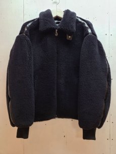 画像1: KIIT(キート)  WOOL BOA BLOUSON (B-3 TYPE) KIL-Y58-104(BLK) (1)