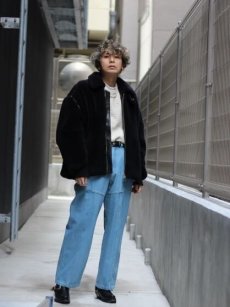 画像7: KIIT(キート)  WOOL BOA BLOUSON (B-3 TYPE) KIL-Y58-104(BLK) (7)