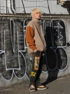 画像7: children of the discordance(チルドレンオブザディスコーダンス) OVERSIZED CHANGEOVER HI-NECK KNIT COTDKN-639(BGE) (7)