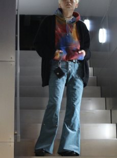 画像9: SUGARHILL(シュガーヒル)CORDUROY BELL BOTTOM DENIM PANTS 21AWPT07(BLU) (9)