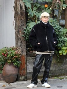 画像6: KIIT(キート)  WOOL BOA BLOUSON (B-3 TYPE) KIL-Y58-104(BLK) (6)