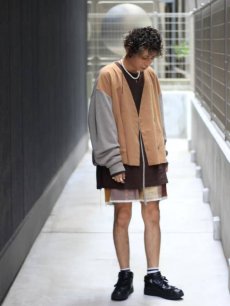 画像5: children of the discordance(チルドレンオブザディスコーダンス) 7G COMBINATION KNIT CARDIGAN COTDKN-649 (5)