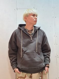 画像4: SUGARHILL(シュガーヒル)  TIRPLE STITCHED HALF ZIP-UP HOODIE  22SSSW01 (4)