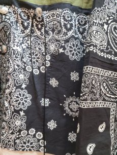 画像3: children of the discordance(チルドレンオブザディスコーダンス) BANDANA PATCHWORK CONCHO JACKET COTDJK-457(BLK) (3)