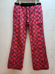 画像1: children of the discordance(チルドレンオブザディスコーダンス) PRINT CHECK × BANDANA TROUSERS COTDPT-388(RED) (1)