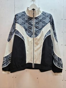 画像1: children of the discordance(チルドレンオブザディスコーダンス) PERSONAL DATA PRINT TRACK JACKET COTDJK-476(BLK) (1)