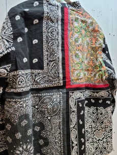 画像4: children of the discordance(チルドレンオブザディスコーダンス) BANDANA PATCHWORK CONCHO JACKET COTDJK-457(BLK) (4)