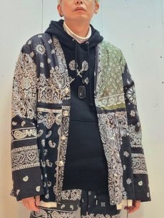 画像5: children of the discordance(チルドレンオブザディスコーダンス) BANDANA PATCHWORK CONCHO JACKET COTDJK-457(BLK) (5)