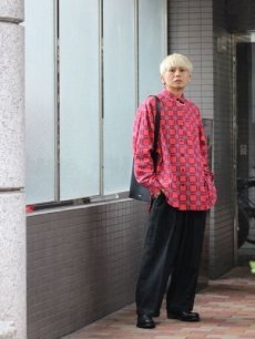 画像8: children of the discordance(チルドレンオブザディスコーダンス) PRINT CHECK × BANDANA SHIRT COTDSH-135 (8)