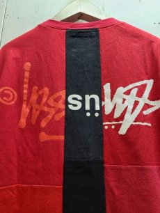 画像4: Takaya Hioki (タカヤヒオキ) OLD STUSSY REMAKE L/S  "REBEL ELEMENTS EXCLUSIVE RED & BLACK"A (4)