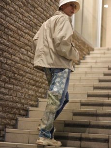 画像7: children of the discordance(チルドレンオブザディスコーダンス) DEADSTOCK CURTAIN PATCHWORK JEANS COTDNYPT-386 (7)