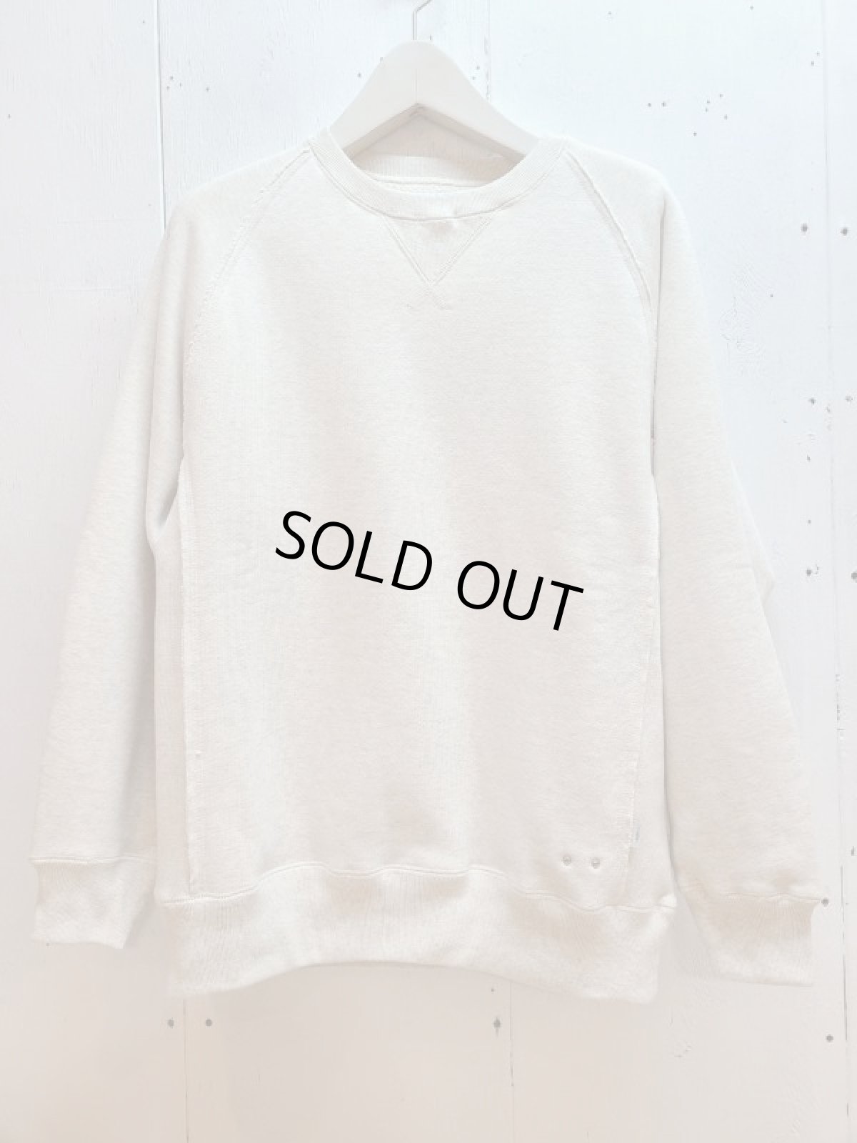 画像1: SUGARHILL(シュガーヒル)  TIRPLE STITCHED SWEAT PULLOVER	22SSSW02(WHT) (1)