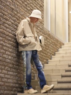 画像9: KIIT(キート) WOOL BLEND POLYESTER TAFFETA MIL SHORT LENGTH BLOUSON KIM-Y59-501(BGE) (9)