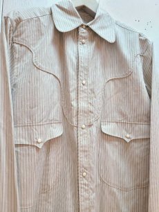 画像2: SUGARHILL(シュガーヒル) STRIPE WESTERN SHIRT 22SSSH08 (2)