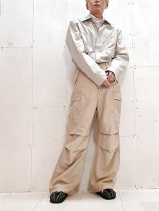 画像7: SUGARHILL(シュガーヒル) WOOL LINEN HICKORY ARMY CARGO PANTS 22SSPT15	 (7)