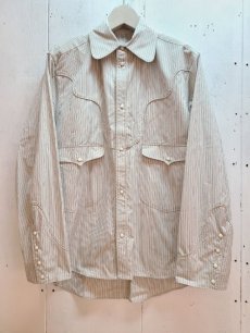 画像1: SUGARHILL(シュガーヒル) STRIPE WESTERN SHIRT 22SSSH08 (1)