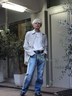 画像6: children of the discordance(チルドレンオブザディスコーダンス) DEADSTOCK CURTAIN PATCHWORK JEANS COTDNYPT-386 (6)