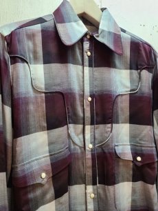 画像2: SUGARHILL(シュガーヒル) OMBRE WESTERN SHIRT 22SSSH07(PPL) (2)