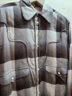 画像2: SUGARHILL(シュガーヒル) OMBRE WESTERN SHIRT 22SSSH07(GRY) (2)