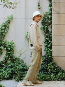 画像11: ★SALE50%OFF★KIIT(キート) HARD TWIST COTTON TRICOTINE OHMIZARASI FINISH MIL EASY PANTS KIM-P97-007   (11)