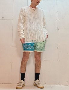 画像5: children of the discordance(チルドレンオブザディスコーダンス) VINTAGE BANDANA PATCH SHORT PANTS COTDPT-328B(TUR) (5)