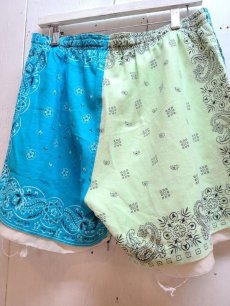 画像4: children of the discordance(チルドレンオブザディスコーダンス) VINTAGE BANDANA PATCH SHORT PANTS COTDPT-328B(TUR) (4)