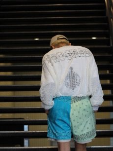 画像10: children of the discordance(チルドレンオブザディスコーダンス) VINTAGE BANDANA PATCH SHORT PANTS COTDPT-328B(TUR) (10)