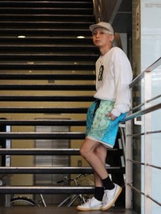 画像9: children of the discordance(チルドレンオブザディスコーダンス) VINTAGE BANDANA PATCH SHORT PANTS COTDPT-328B(TUR) (9)