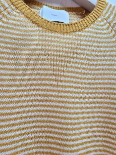 画像2: SUGARHILL(シュガーヒル) COTTON HALF SLEEVE STRIPE KNIT 22SSKN02  (2)