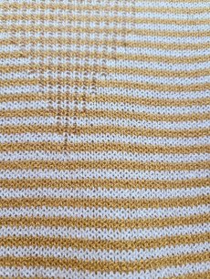 画像3: SUGARHILL(シュガーヒル) COTTON HALF SLEEVE STRIPE KNIT 22SSKN02  (3)