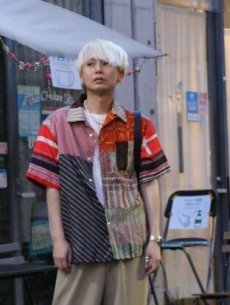 画像8: children of the discordance(チルドレンオブザディスコーダンス) VINTAGE SCARF SHIRT SHORT SLEEVE COTDSH-126 (8)