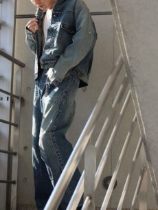 画像15: SUGARHILL(シュガーヒル)×UNUSED(アンユーズド) FADED DOUBLE KNEE DENIM PANTS PRODUCTED BY UNUSED 22SSSU02 (15)