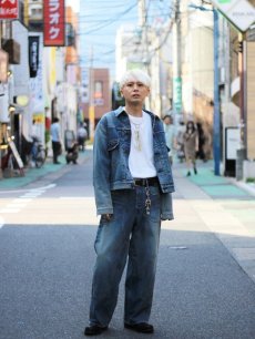 画像10: SUGARHILL(シュガーヒル)×UNUSED(アンユーズド) FADED DOUBLE KNEE DENIM PANTS PRODUCTED BY UNUSED 22SSSU02 (10)