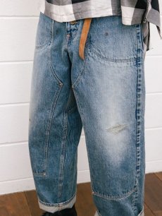 画像18: SUGARHILL(シュガーヒル)×UNUSED(アンユーズド) FADED DOUBLE KNEE DENIM PANTS PRODUCTED BY UNUSED 22SSSU02 (18)