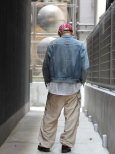 画像13: SUGARHILL(シュガーヒル) WOOL LINEN HICKORY ARMY CARGO PANTS 22SSPT15	 (13)