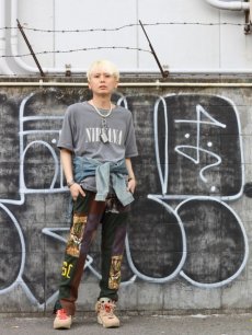 画像9: children of the discordance(チルドレンオブザディスコーダンス) HANDMADE VINTAGE PATCHWORK TROUSERS COTDSMBLPT-363 (9)