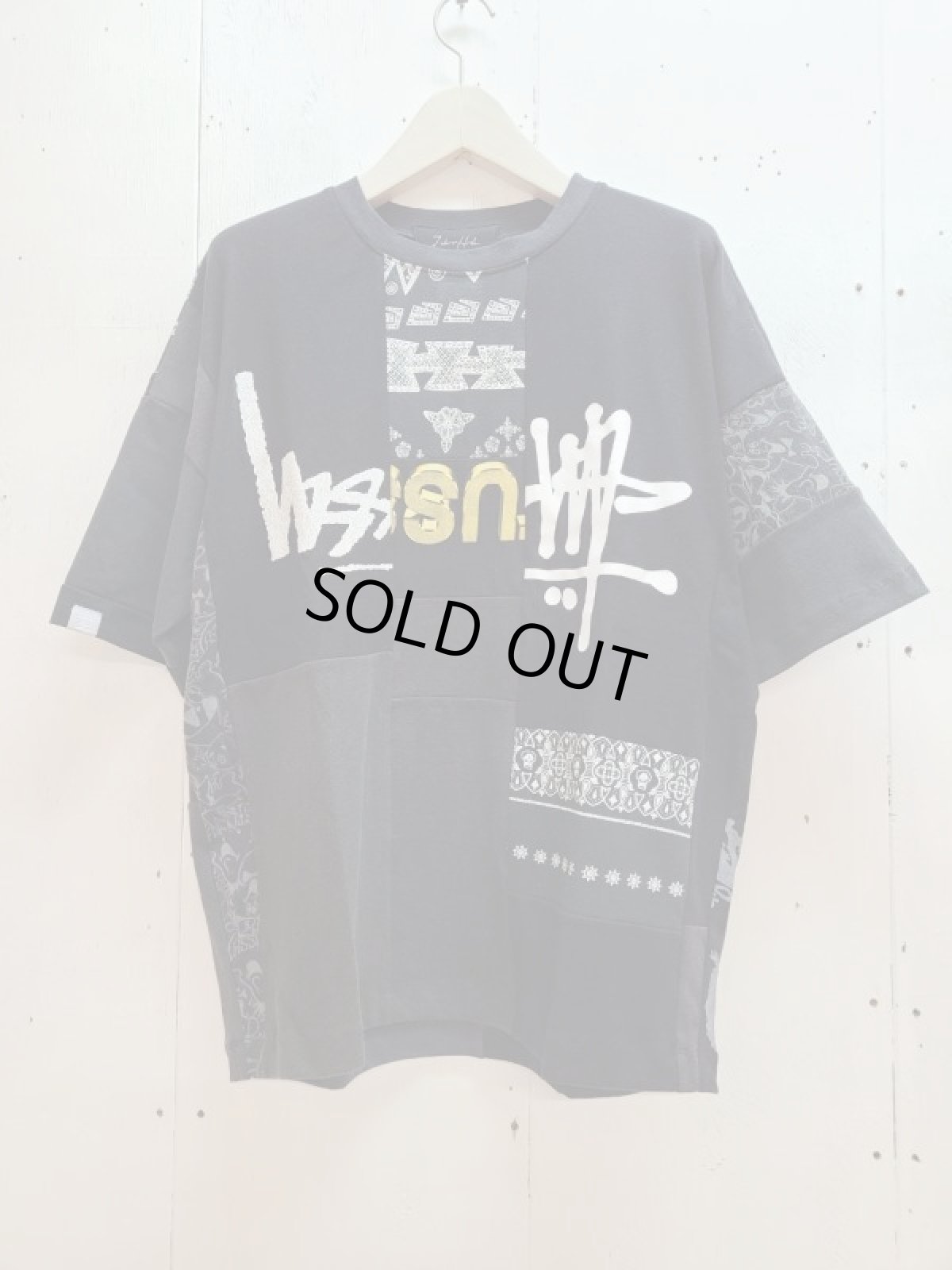 画像1: Takaya Hioki (タカヤヒオキ) OLD STUSSY REMAKE S/S  "REBEL ELEMENTS EXCLUSIVE (BLK)A (1)