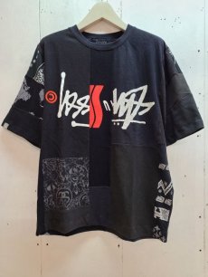 画像1: Takaya Hioki (タカヤヒオキ) OLD STUSSY REMAKE S/S  "REBEL ELEMENTS EXCLUSIVE (BLK)B (1)